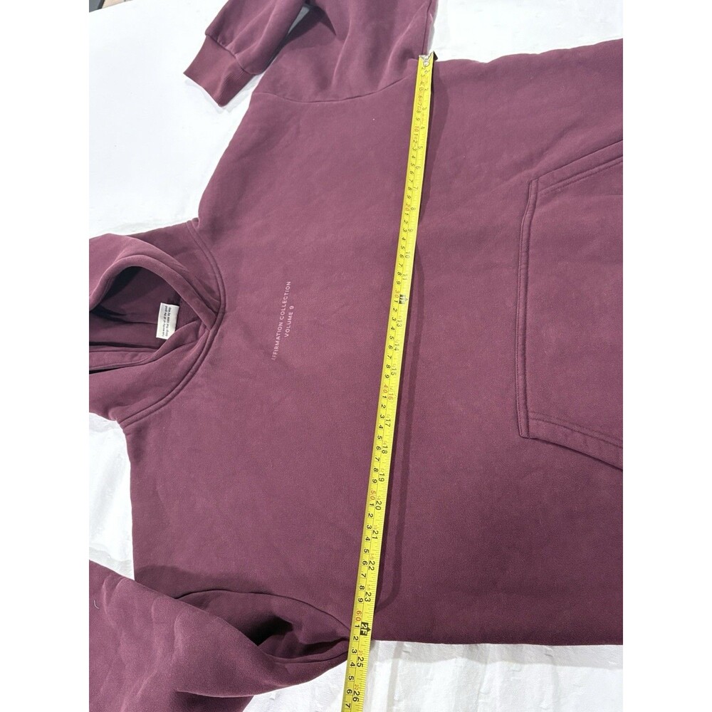 Comfrt Affirmation Collection Volume 9 Hoodie Mega Maroon Purple Burgundy Size L - Picture 14 of 16